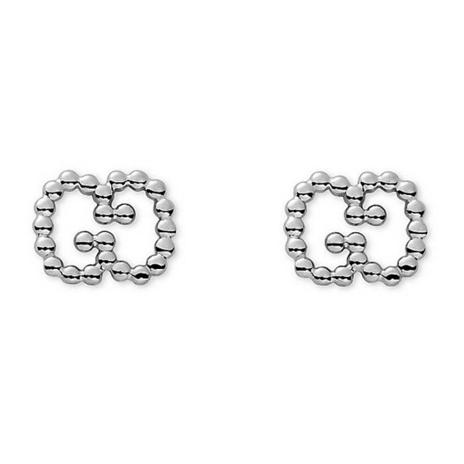 Gucci lobe earing Double G trademark motif collection Micro Boule