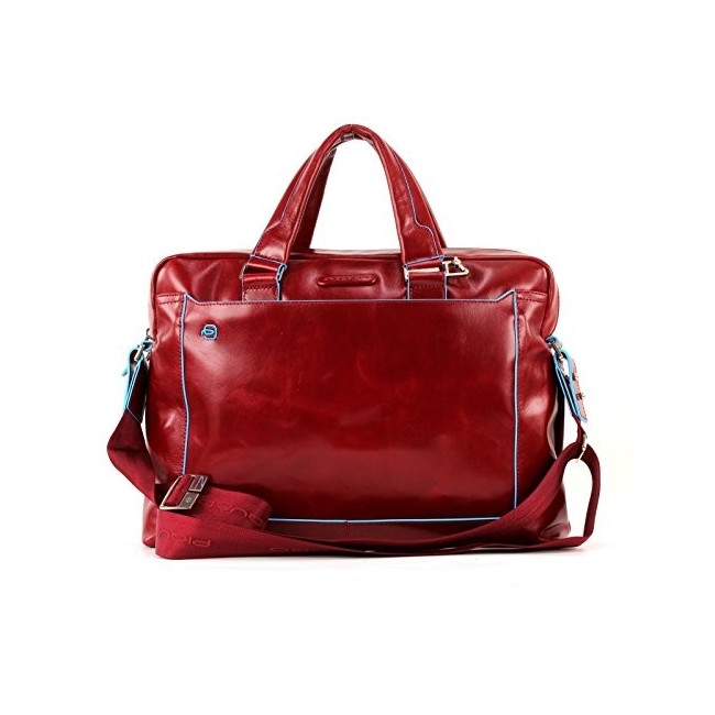 Piquadro briefcase PC two handles red leather- CA3335B2/R