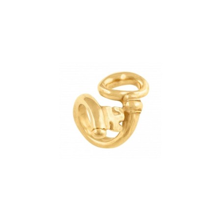 Ring Uno de50 Key motif for woman in wet metal gold