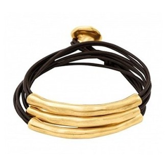 Bracelet Uno de50 man / woman with wet skin and metal gold