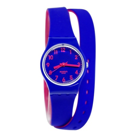 BIKO watch Swatch-blau und Fuchsia BLOO-LS115