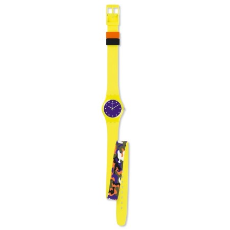 Swatch CAMOJAUNE watch gelb doppelten Gesicht-LJ110