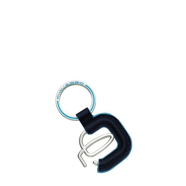 Piquadro Logo Schlüsselanhänger Pelle Blue Square-blau PC2848B2/Blue2