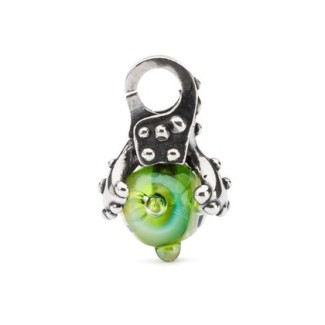 Ciondolo Foglie di Vita Trollbeads argento e vetro - TAGPE-00042