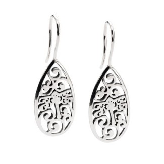 Dragonfly Beauty Earrings Trollbeads Silver - TAGEA-00065