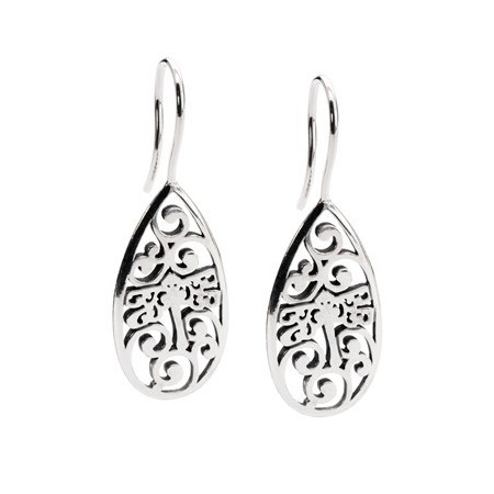 Dragonfly Beauty Earrings Trollbeads Silver - TAGEA-00065