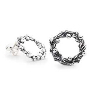 Orecchini bacche di Mirtillo piccoli Trollbeads argento - TAGEA-00074