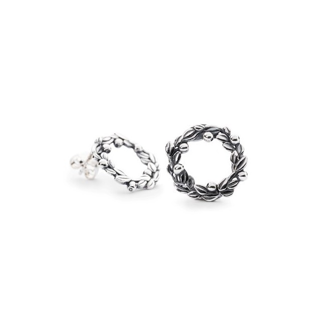 Orecchini bacche di Mirtillo piccoli Trollbeads argento - TAGEA-00074