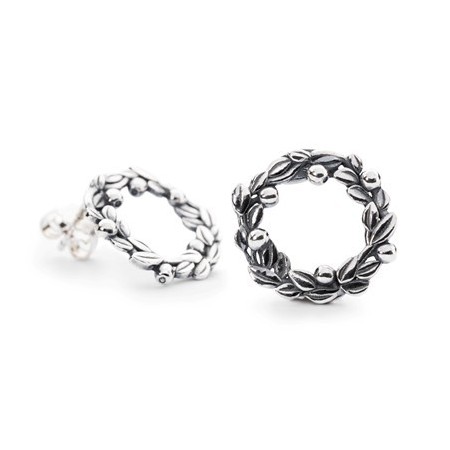 Orecchini bacche di Mirtillo piccoli Trollbeads argento - TAGEA-00074