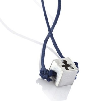 Collana Le Bebè dadino maschietto oro bianco - DLB006