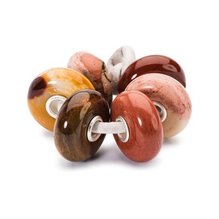 Mookait set Trollbeads 6beads glas Trollbeads