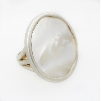 Shelley Mimi Perlmutt Ring big - AK530C8MP