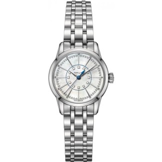 HAMILTON Timeless Classic RailRoad Lady quarzo con diamanti
