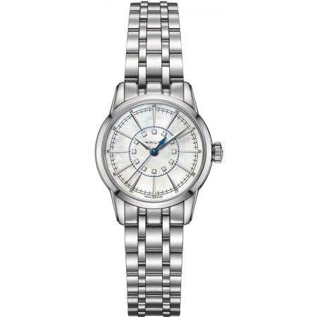 HAMILTON Timeless Classic RailRoad Lady quarzo con diamanti