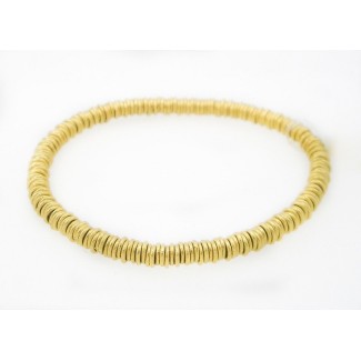 Bracciale Marchisio in oro etrusco giallo 18kt ed acciaio