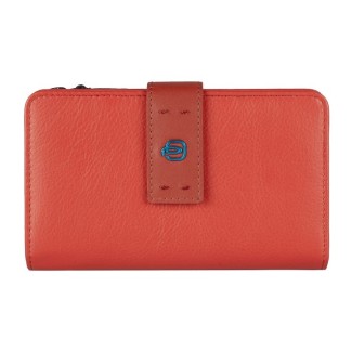 Piquadro portafoglio donna in pelle Pulse rosso - PD1353P15/R2 2