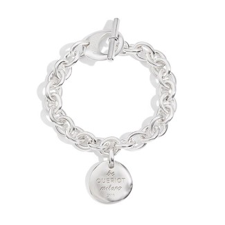 Silver bracelet "be QUERIOT Milano" with Coin By Civita 
