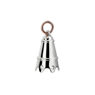 Merry Bell pendant silver and gold line Civita by Queriot