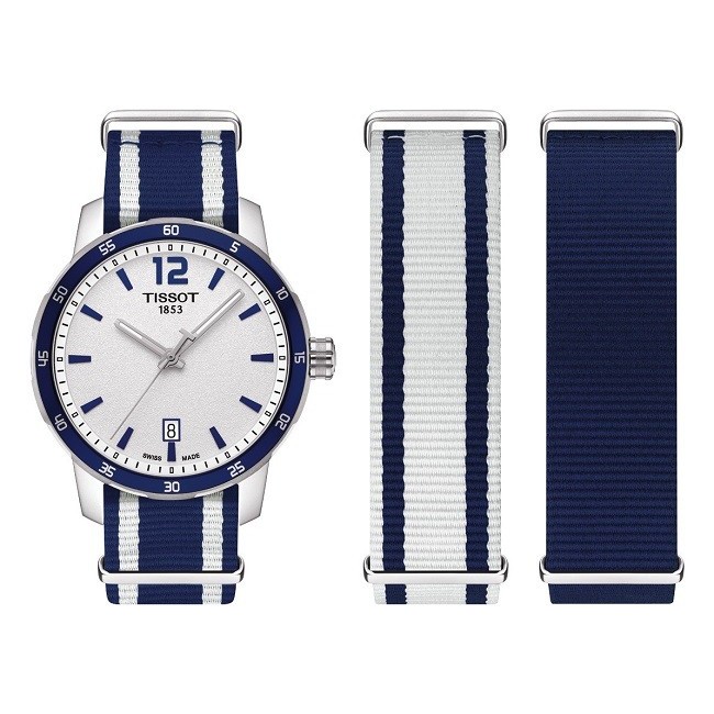 Tissot Quickster Nato man's watch interchangeable strap