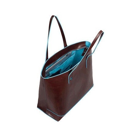 Piquadro shopping bag orizzontale pelle Mogano - BD3336B2/MO