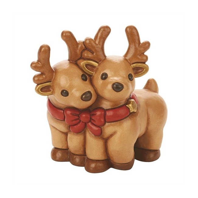 Thun two reindeer with bow - S2237A82