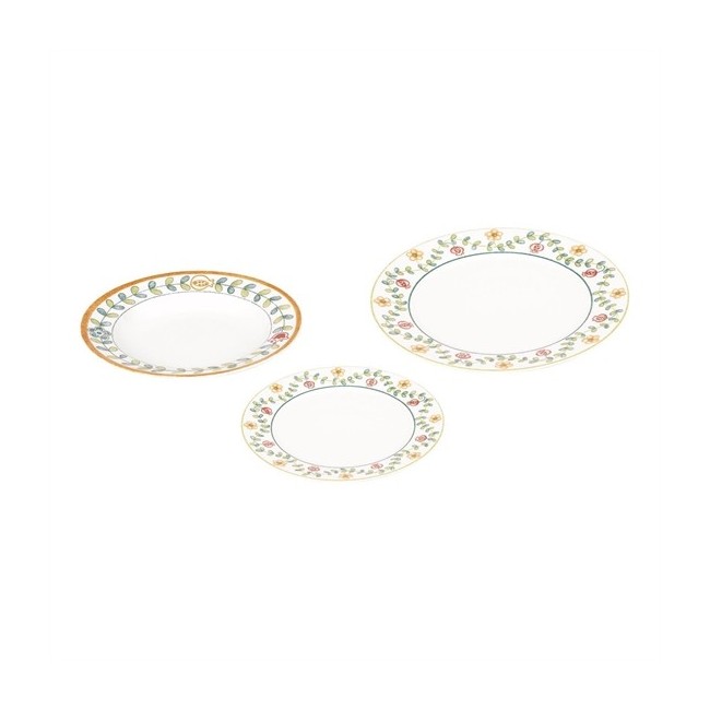 Set of plates Thun Orianne flowers and leaves motif- P1412A91