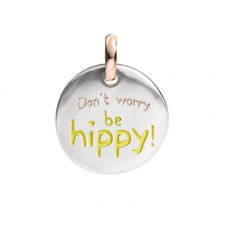 Queriot Don't worry be hippy silver and  Rose Gold  