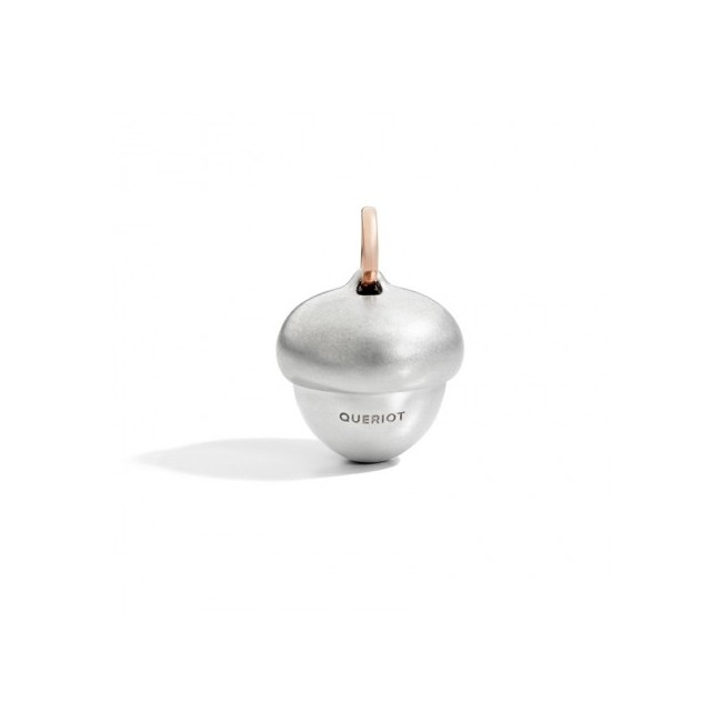 Acorn Shaped Rattle Queriot pendant silver and gold - F13A03RGHI