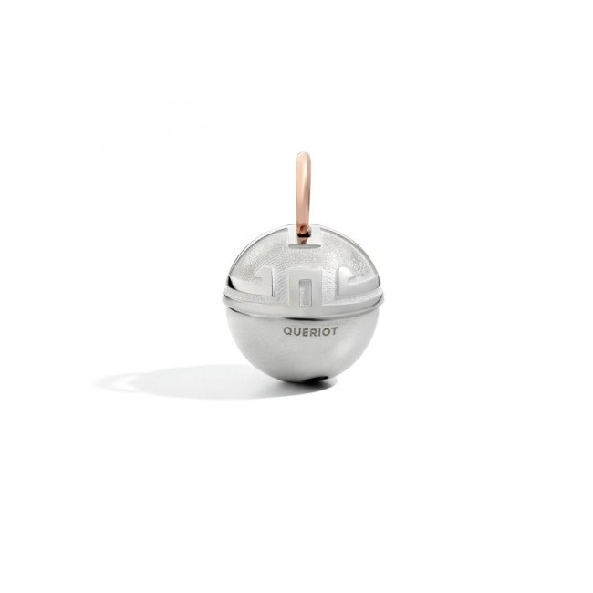 Tibetische Kugel Rattle Queriot Anhänger Silber und Gold - F13A03RCIN