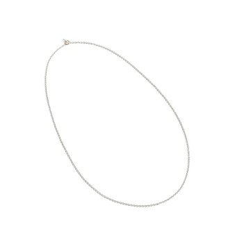 Queriot chain necklace rolò motif in silver and gold - C12A0370