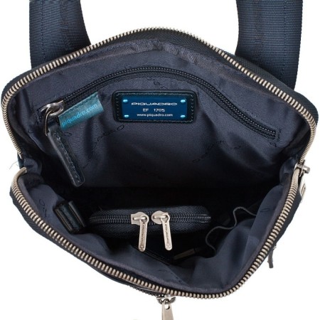 Flache Tasche mit abnehmbaren Handy Etui-Leder und Stoff CA1358FR/N