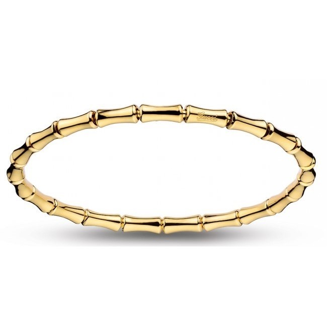 Gucci Bamboo bracelet line yellow gold elastic small size - YBA284730001017
