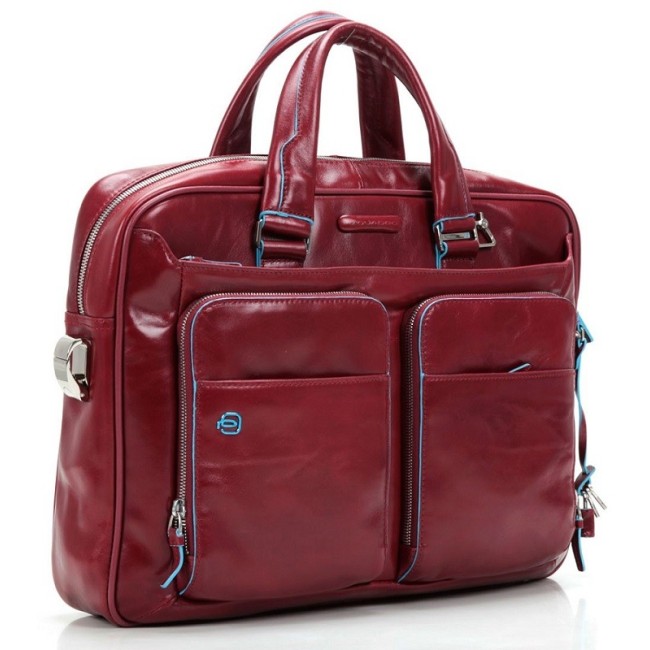 Kurzgrifflaptoptasche mit Piquadro Blue Square - CA2849B2/R