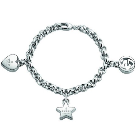 Bracciale charms G Gucci e stella argento - YBA356212001017
