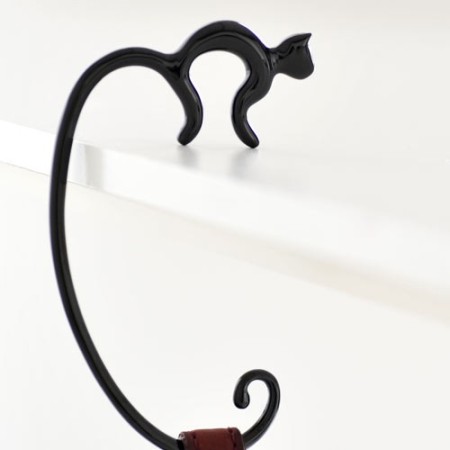 Alessi Minou Hook für Tasche schwarz Pvd-FGO01B
