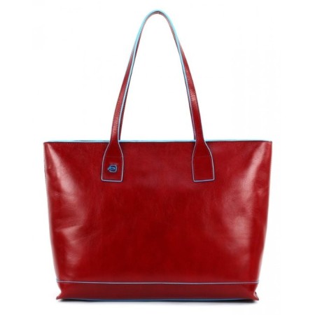 Einkaufstasche Piquadro Blue Square rote Haut-BD3336B2/R