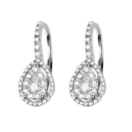 Salvini Precious Loop earrings in gold and diamonds