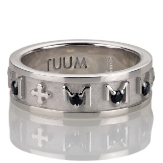 Ring mit Silber und schwarze Spinelle DEC0009SC00 Decem-