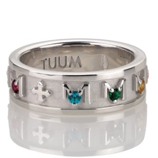 Silver colored Topaz ring-DEC0009TC00 and Decem