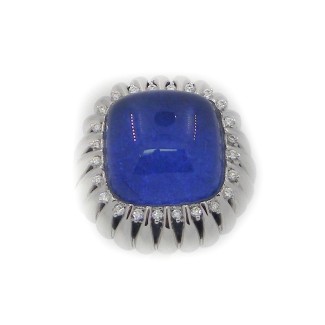 Anello Passione Giorgio Visconti quarzo blu e diamanti 2