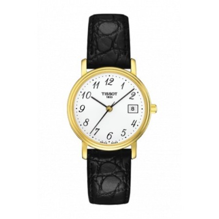 Orologio Tissot Desire Lady pelle e pvd gold - T52.5.121.12