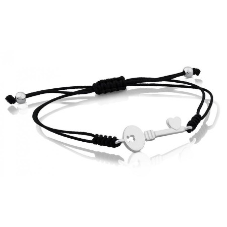Silver bracelet with charms key Tous