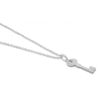 Collana chiave pendente piccola Tous argento