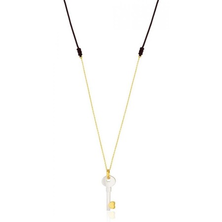 Necklace mother of Pearl and gold key pendant Tous