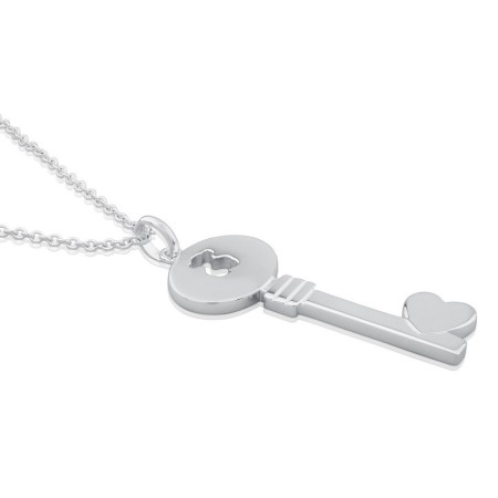 Big key pendant necklace Tous silver