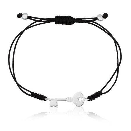 Silver bracelet with charms key Tous