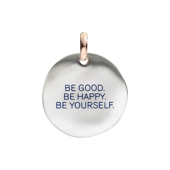 Large silver coin Be good Civita by Queriot