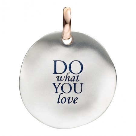 Moneta grande Do what you love in argento Civita by Queriot