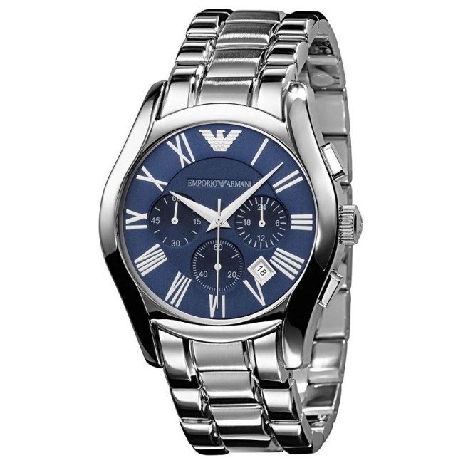 Emporio Armani chronograph steel blue PROMO-Ar5869