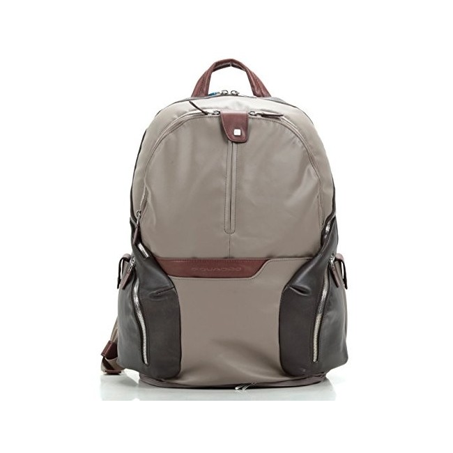 Stoff Rucksack und Dove Leder braun-CA2944OS/T